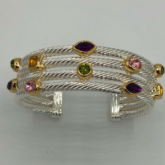 Gemstone Cable Cuff - Picture 3 of 11